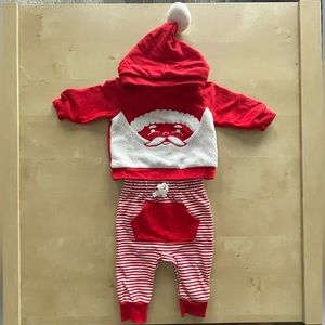 Cat & Jack Baby Santa Christmas Set 3-6 month